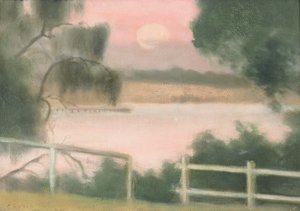 キーファーの桟橋、1925年頃（パルプボードに油彩）